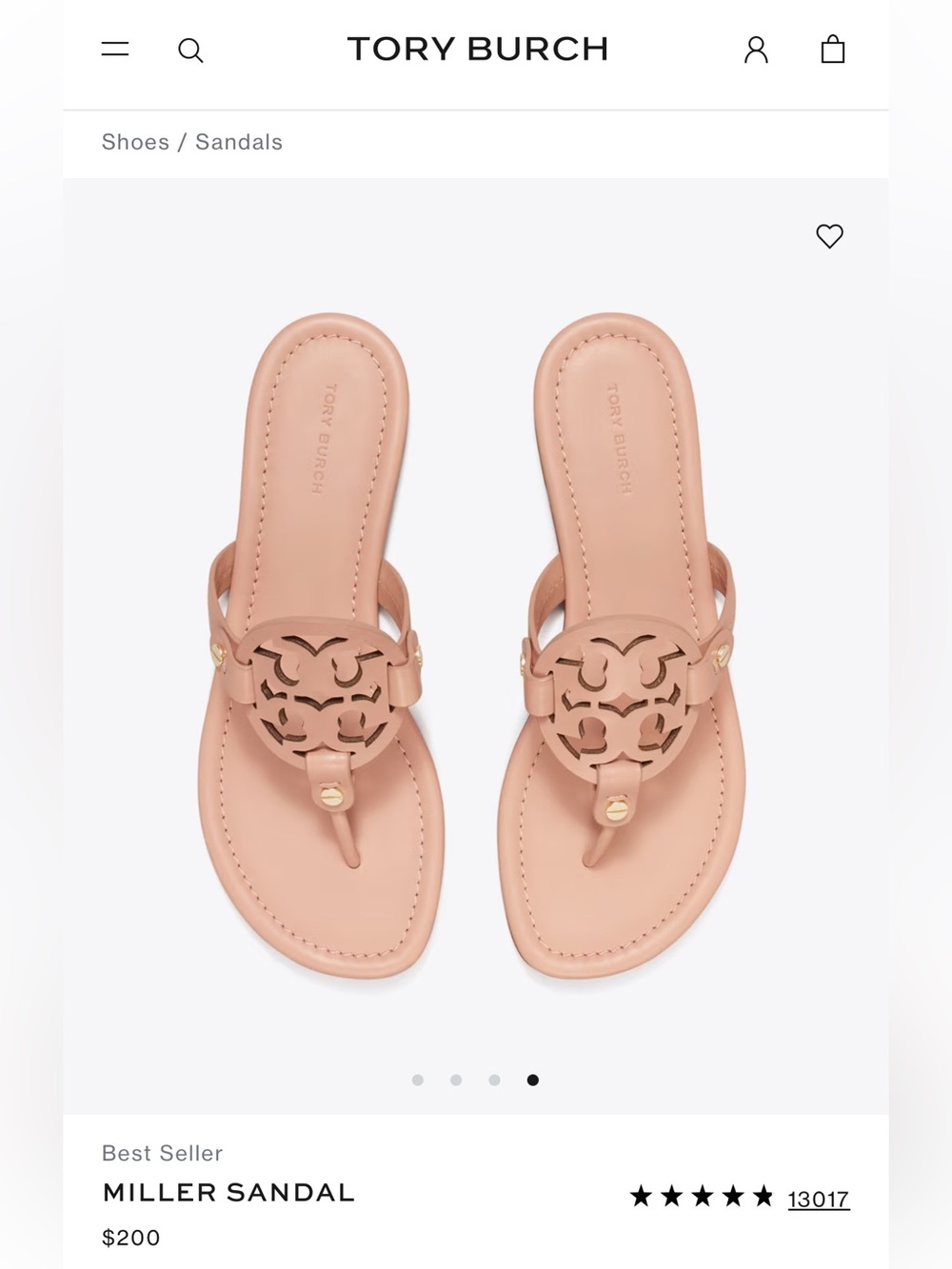 Tory Burch Miller Sandals in Light Sand